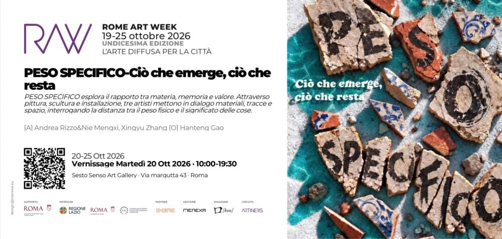 PESO SPECIFICO – Ciò che emerge, ciò che resta