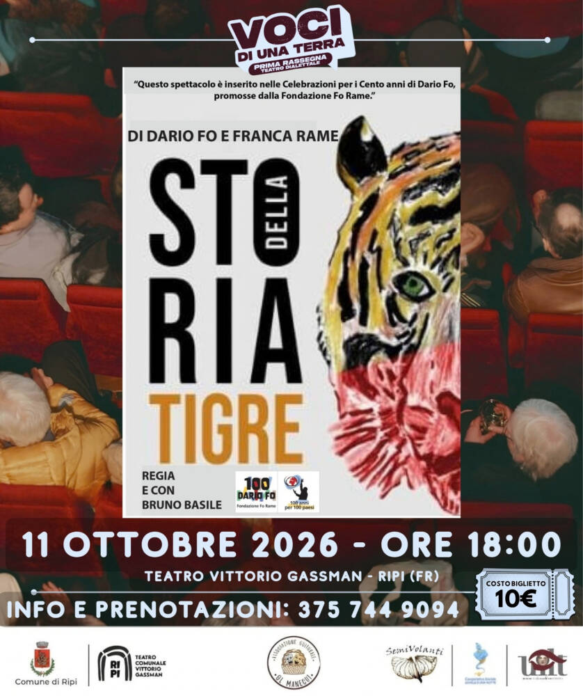 "Storia di una tigre" di Dario Fo e Franca Rame