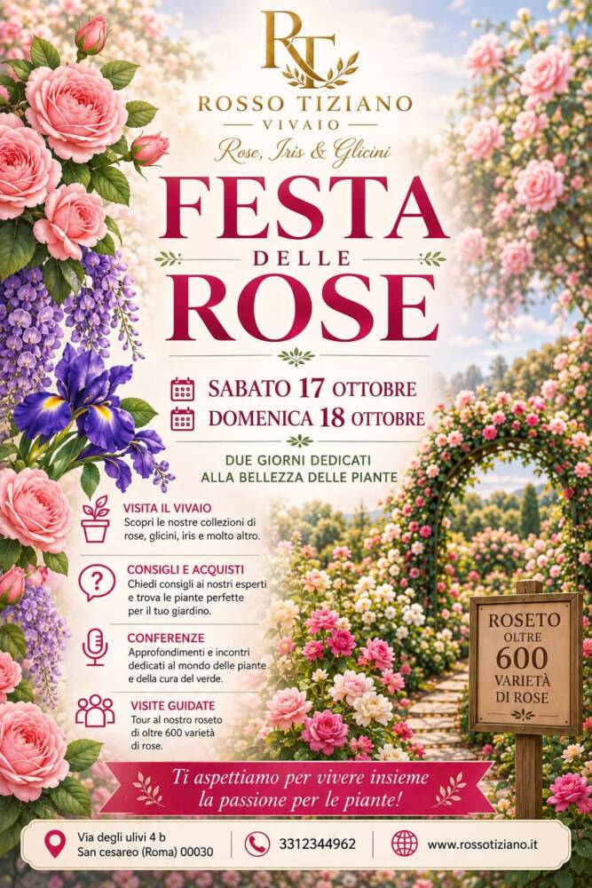 Festa delle Rose – Rosso Tiziano Vivaio