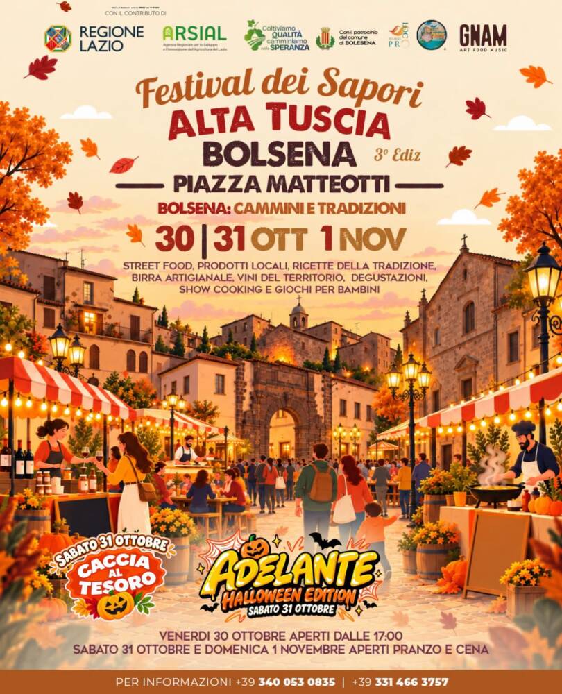 Cosa fare nel Lazio il prossimo week-end Festival dei Sapori Alta Tuscia