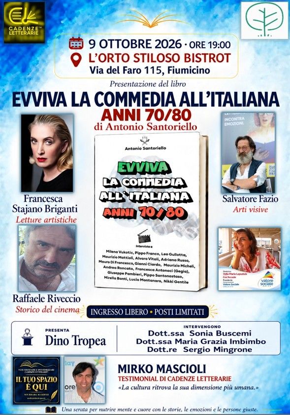 "Evviva la commedia all’italiana – Anni 70/80" di Antonio Santoriello