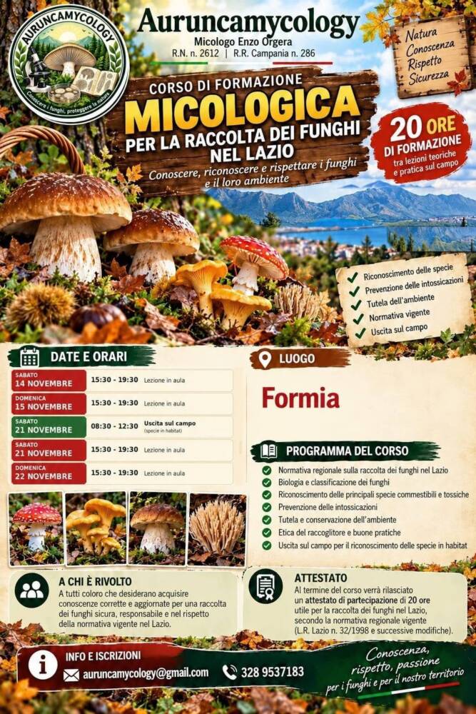 Corso di Formazione Micologica