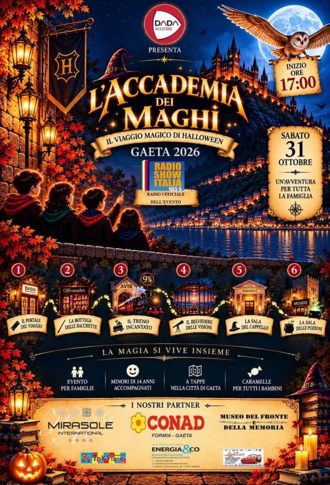 Halloween a Gaeta: "L’Accademia dei Maghi"