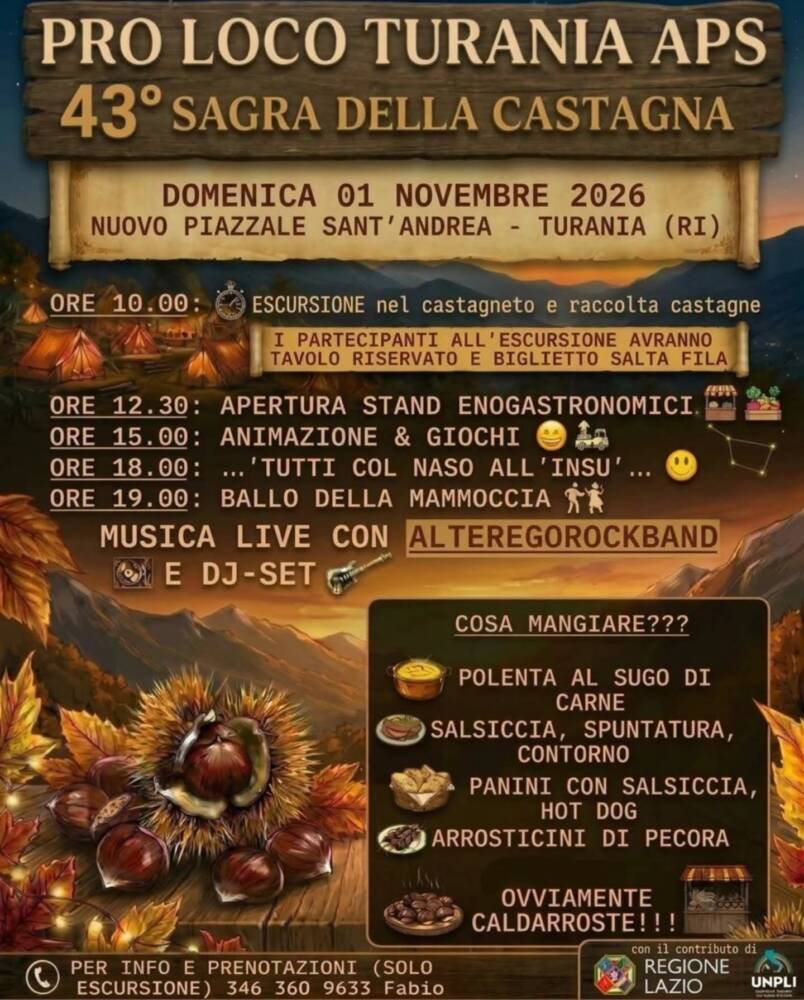 Musica e Spettacolo nel Lazio Sagra della Castagna